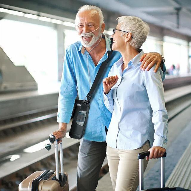 couple traveling with oxygen