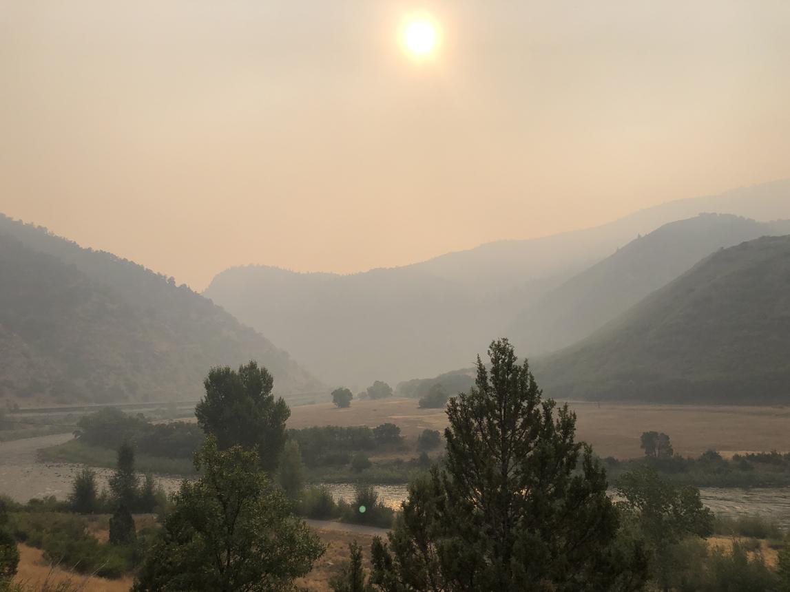 haze, smoke, bad air quality due ti colorado fires